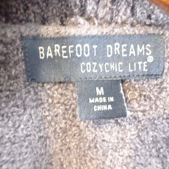 Barefoot Dreams Cozychic Lite Circle Cardigan Open Front Sweater Gray Size M - Picture 4 of 6